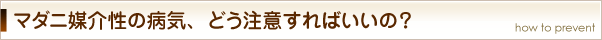 マダニ媒介性の病気、どう注意すればいいの？